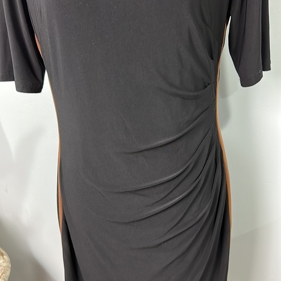 Chaps black and brown pull over dress size large - Picture 3 of 8